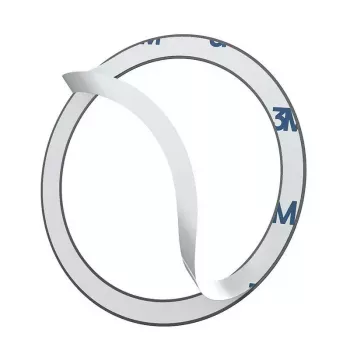 Magnetický krúžok Baseus Halo MagSafe čierny — 2 ks magnetické telefónne krúžkové držiaky