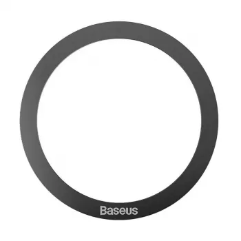 Magnetický krúžok Baseus Halo MagSafe čierny — 2 ks magnetické telefónne krúžkové držiaky