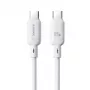 USB-C na USB-C kábel Baseus rýchlonabíjací Silky 1 m 100 W biely