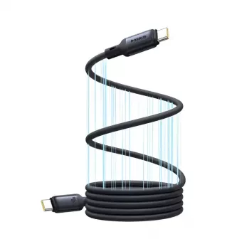 USB-C na USB-C kábel Baseus PicoGo 1 m, čierny, prenos dát až 0,48 Gbit/s