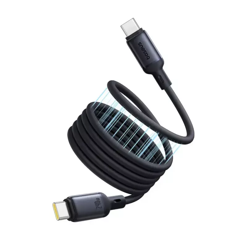 USB-C na USB-C kábel Baseus PicoGo 1 m, čierny, prenos dát až 0,48 Gbit/s