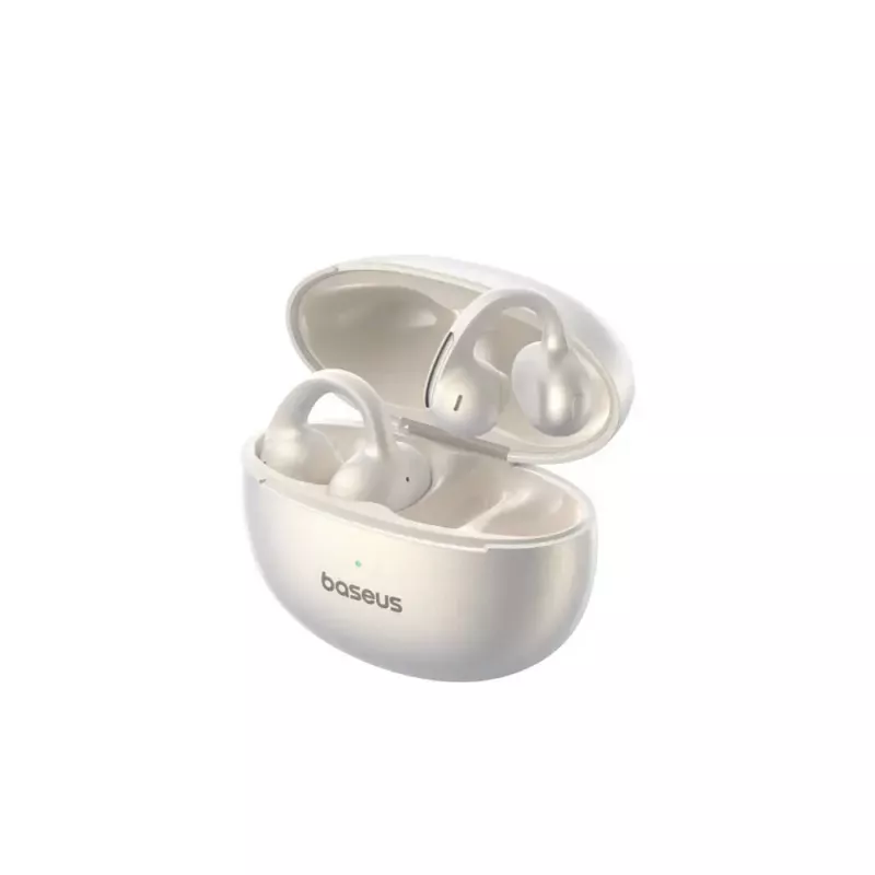 TWS Open-Ear slúchadlá Baseus BOWIE MC1 – biela, Open-Ear dizajn, bezdrôtové