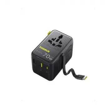 Nabíjačka Baseus EnerCore CG11 — Indoo-AC rýchlonabíjačka, 2x USB‑C, 1 m kábel, čierna