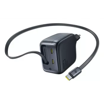 Nabíjačka Baseus EnerCore CJ11 rýchlonabíjačka 3C 67W — 3× USB-C, AC vstup, čierna