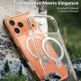 Puzdro na telefón Torras Ostand Spin Series pre iPhone 17 Pro Max Clear – transparentné ochranné puzdro