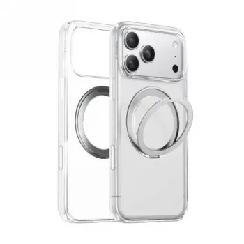 Priehľadný ochranný kryt Torras Ostand Pro Series pre iPhone 17 Pro Max — tenké, ľahké transparentné puzdro