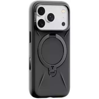 Ochranné puzdro Torras pre iPhone 17 Pro — Fitness Series Ostand, čierne, tenké ľahké