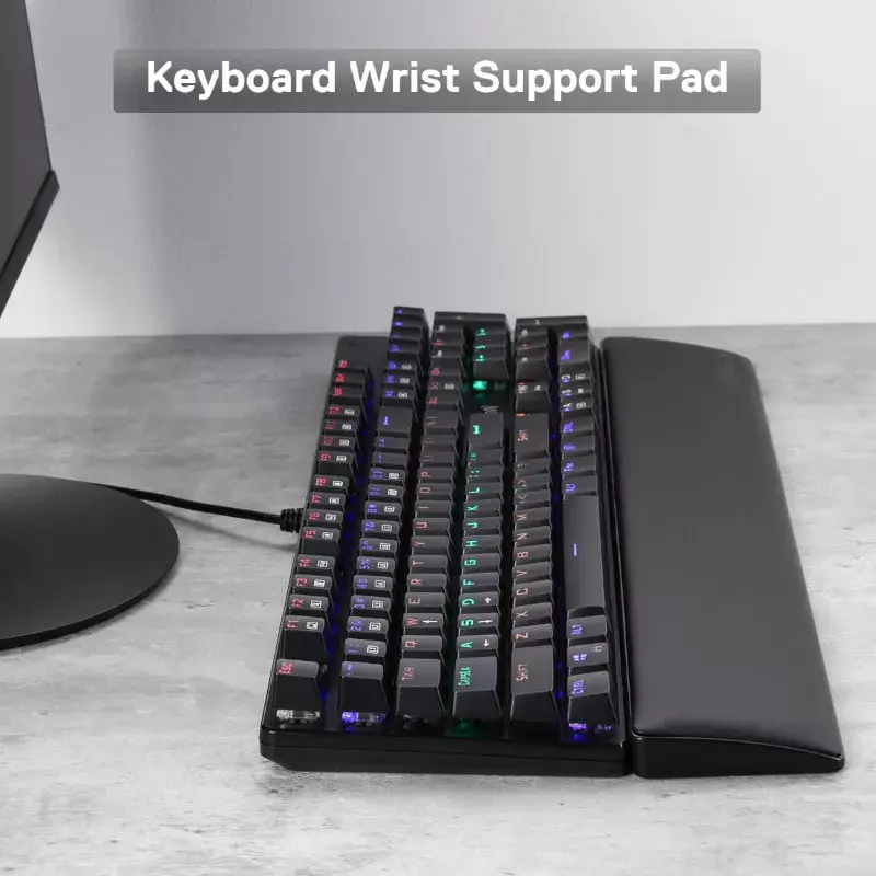 Podložka pod zápästie REDRAGON METEOR L umelá koža pamäťová pena čierna 435x73x20mm