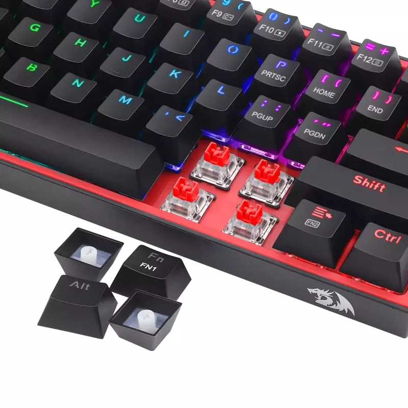 Klávesnica REDRAGON FIZZ PRO K616-RGB B Gaming USB RF Wireless Bluetooth QWERTY čierna červená