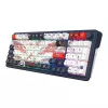 Mechanická klávesnica REDRAGON K686AK-RGB-PRO — RF Wireless + USB, Navy White, 1,5 m kábel