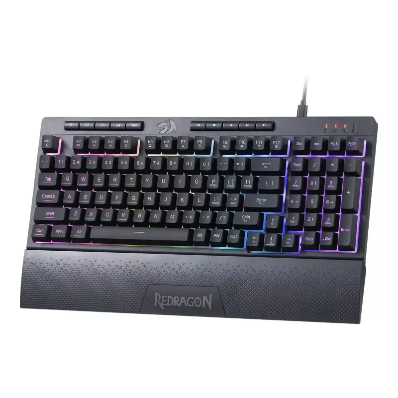 Klávesnica REDRAGON K515-RGB SHIVA 98 USB čierna membránová káblová