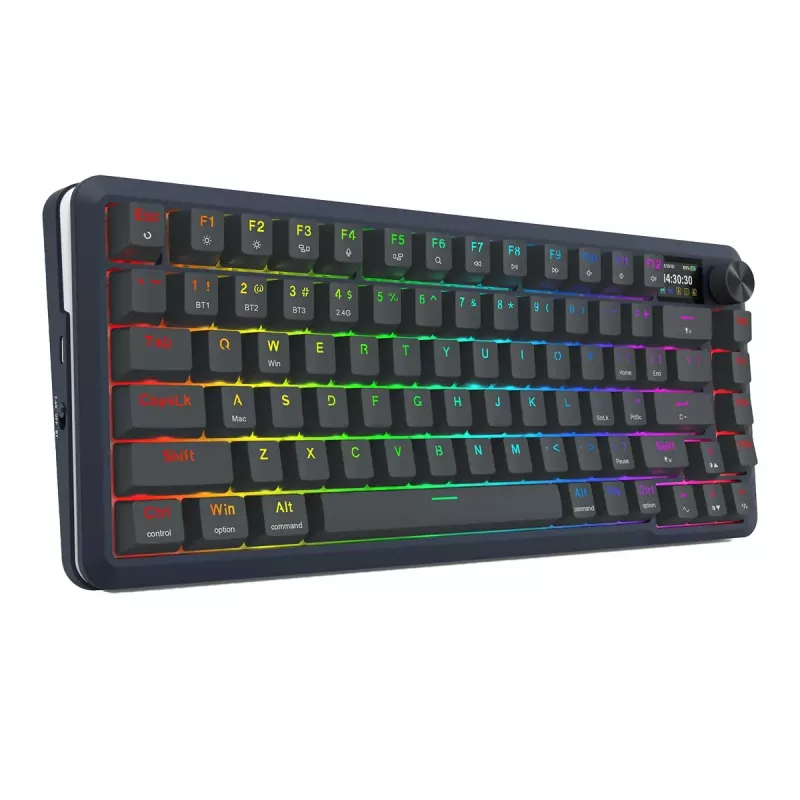 Mechanická klávesnica REDRAGON K708-RGB-PRO s USB, RF Wireless a Bluetooth, 1,5 m kábel, čierna, 0,76 kg