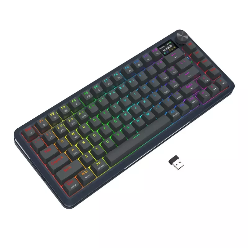 Mechanická klávesnica REDRAGON K708-RGB-PRO s USB, RF Wireless a Bluetooth, 1,5 m kábel, čierna, 0,76 kg