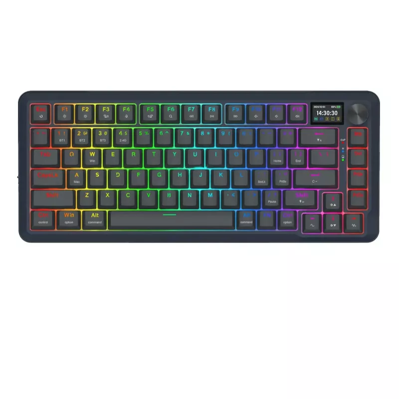 Mechanická klávesnica REDRAGON K708-RGB-PRO s USB, RF Wireless a Bluetooth, 1,5 m kábel, čierna, 0,76 kg