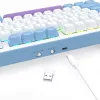 Mechanická klávesnica REDRAGON K707WBP-RGB-PRO káblová USB modrá biela