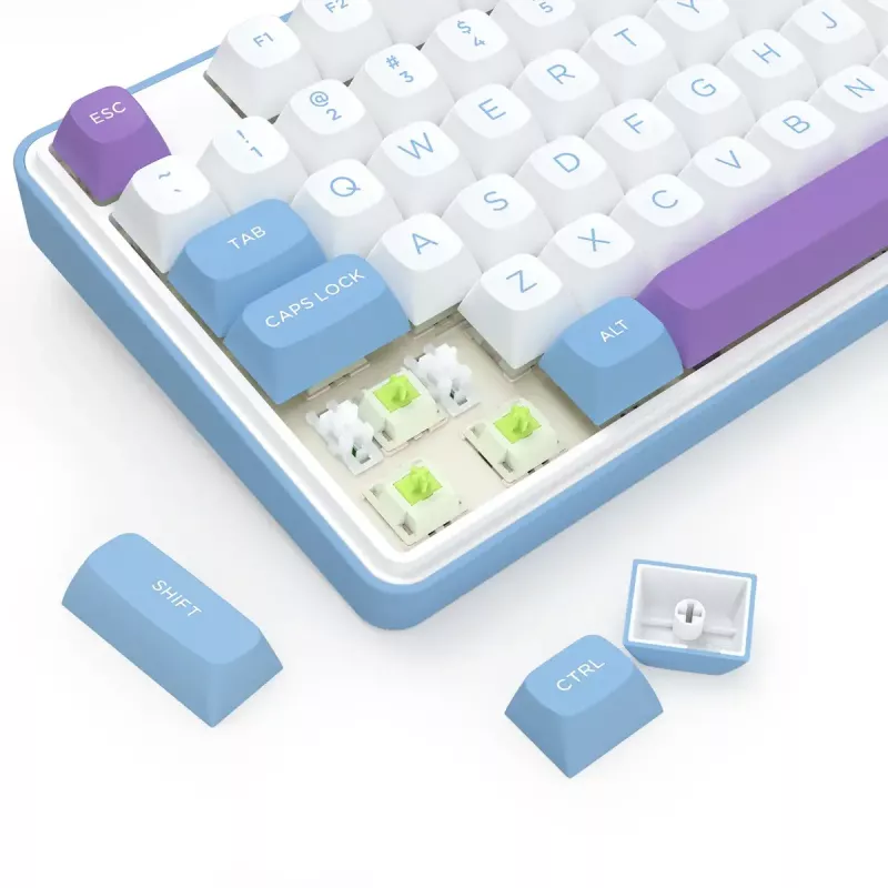 Mechanická klávesnica REDRAGON K707WBP-RGB-PRO káblová USB modrá biela
