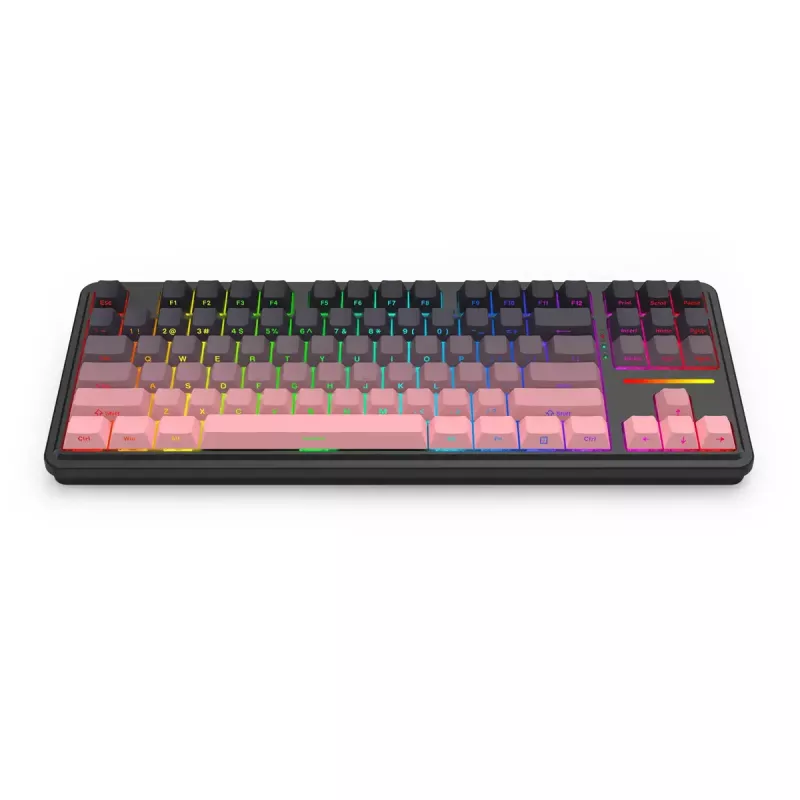 Mechanická klávesnica REDRAGON Antonium Pro K728SP-RGB-PRO — USB, RF Wireless, Bluetooth, čierna/ružová