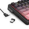 Mechanická klávesnica REDRAGON Antonium Pro K728SP-RGB-PRO — USB, RF Wireless, Bluetooth, čierna/ružová