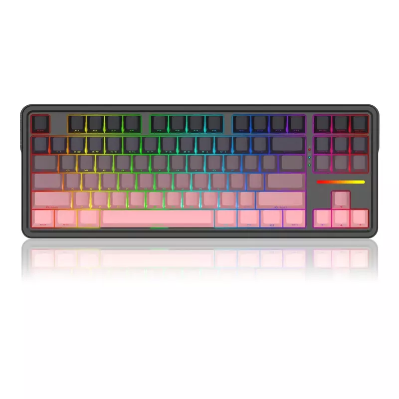 Mechanická klávesnica REDRAGON Antonium Pro K728SP-RGB-PRO — USB, RF Wireless, Bluetooth, čierna/ružová