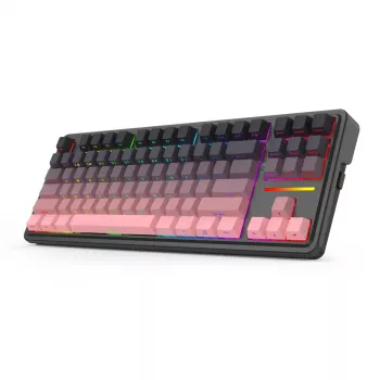 Mechanická klávesnica REDRAGON Antonium Pro K728SP-RGB-PRO — USB, RF Wireless, Bluetooth, čierna/ružová