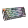 Mechanická klávesnica REDRAGON K652GG-RGB-PRO káblová bezdrôtová Bluetooth sivá