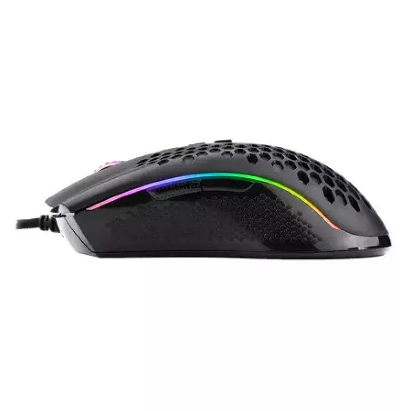 Káblová herná myš REDRAGON M808-RGB Storm — USB Type-C, čierna, 85 g