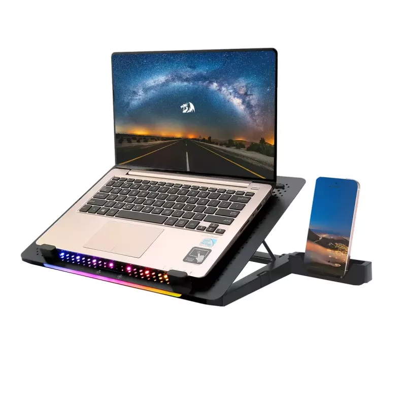 Chladiaca podložka pod notebook REDRAGON GCP500 Ivy ergonomický dizajn 5 ventilátorov