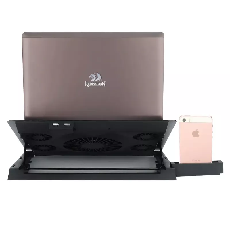 Chladiaca podložka pod notebook REDRAGON GCP500 Ivy ergonomický dizajn 5 ventilátorov