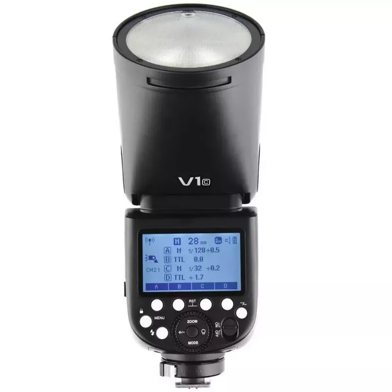 Kompaktný blesk Godox V1-C čierny 1,5 s doba nabíjania 420 g