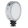 Godox R1 okrúhle 5 W RGB svetlo čierna strieborná na batérie