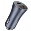 Auto nabíjačka Baseus TZCCJD-0G 40W tmavosivá — USB napájací zdroj do auta, 40W výstup
