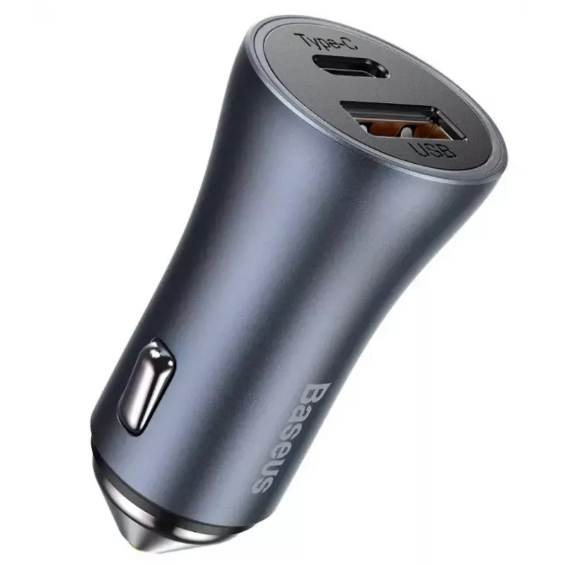 Auto nabíjačka Baseus TZCCJD-0G 40W tmavosivá — USB napájací zdroj do auta, 40W výstup
