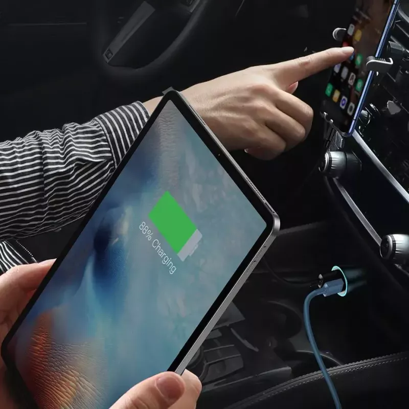 Auto nabíjačka Baseus TZCCJD-0G 40W tmavosivá — USB napájací zdroj do auta, 40W výstup