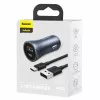 Auto nabíjačka Baseus TZCCJD-0G 40W tmavosivá — USB napájací zdroj do auta, 40W výstup