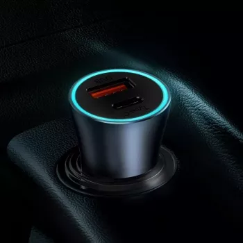 Auto nabíjačka Baseus TZCCJD-0G 40W tmavosivá — USB napájací zdroj do auta, 40W výstup