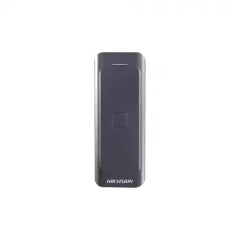 Čítačka prístupu Hikvision DS-K1802E, čierna, DC 0–12 V, max. 0,15 A, 115,9×43,3×17 mm