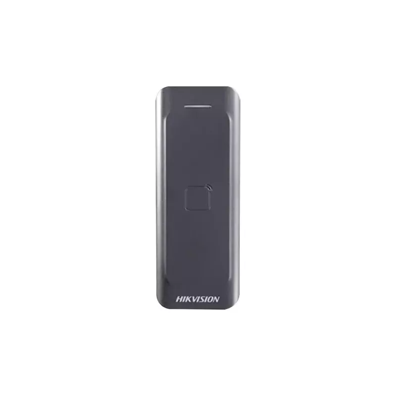 Čítačka prístupu Hikvision DS-K1802E, čierna, DC 0–12 V, max. 0,15 A, 115,9×43,3×17 mm