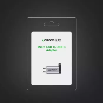 UGREEN USB-C na Micro-USB adaptér, sivá