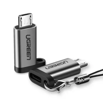 UGREEN USB-C na Micro-USB adaptér, sivá