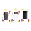 Powerbank Dudao K1Pro 20000 mAh 15 W so 4 integrovanými káblami, čierna