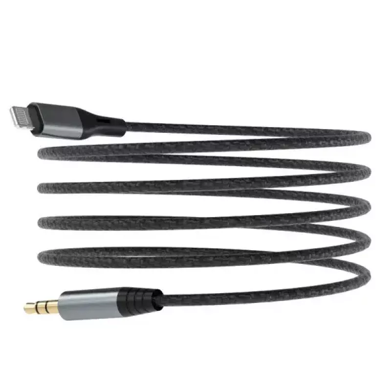 DUDAO audio kábel Lightning - minikonektor 3,5 mm, 1 m, sivý L11PRO
