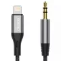 DUDAO audio kábel Lightning - minikonektor 3,5 mm, 1 m, sivý L11PRO