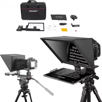 Teleprompter Desview T12 12 palcov výškovo nastaviteľný ľahký teleprompter