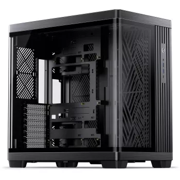 PC skriňa Jonsbo TK-4 Midi-Tower ATX s bočnicou z tvrdeného skla, čierna