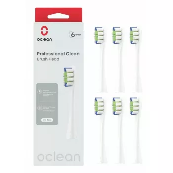 Hlavice na zubnú kefku Oclean P1C1 W06 6 ks biela extra jemná