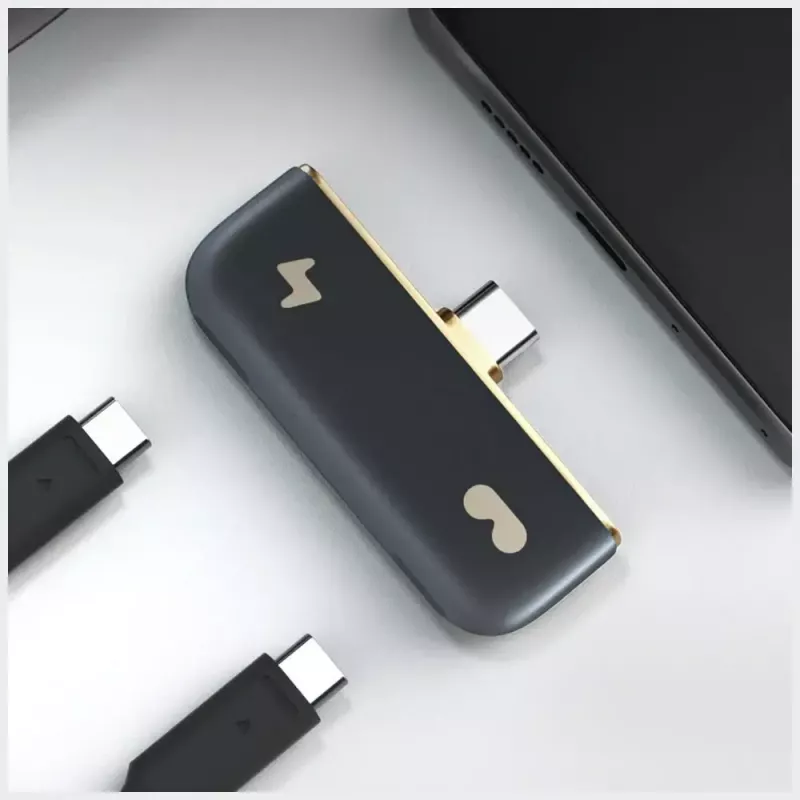 USB-C adaptér Rokid UNB23010 – 2x USB-C porty, čierny