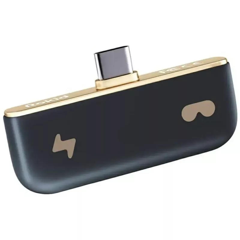 USB-C adaptér Rokid UNB23010 – 2x USB-C porty, čierny
