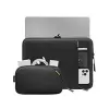 Sada puzdier Tomtoc TOM-A13-C12D pre 13 palcov MacBook Pro/Air — čierna