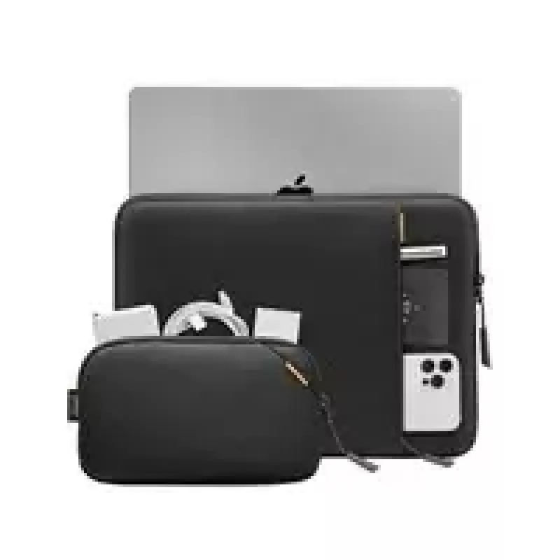 Sada puzdier Tomtoc TOM-A13-C12D pre 13 palcov MacBook Pro/Air — čierna