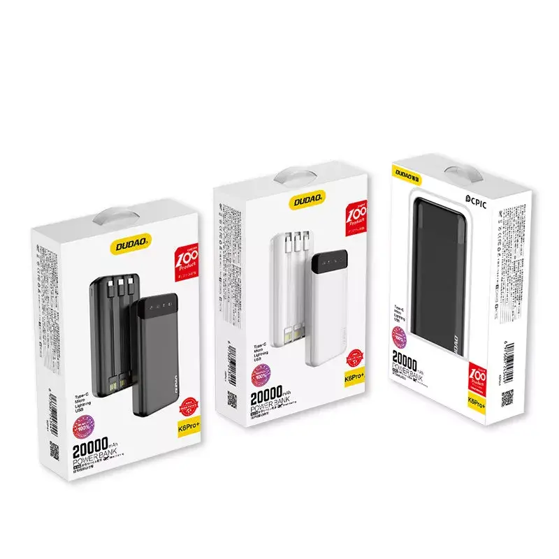 Prenosná powerbanka DUDAO K6Pro+ 20000mAh